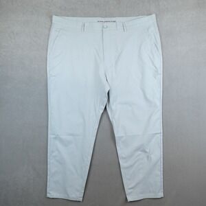 Marcus Pierce Renegade Pants Mens 42x28 Ice Blue Gray Performance Golf Stretch